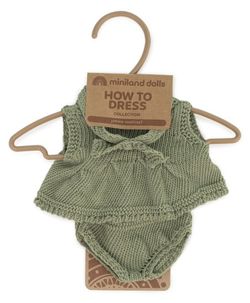 Conjunto punto vestido y diadema 21 cm.