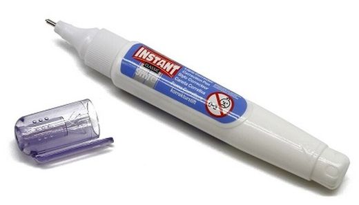 Corrector bolígrafo 9 ml. punta metálica