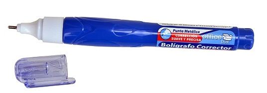 Corrector bolígrafo JUMBO punta metálica 10 ml