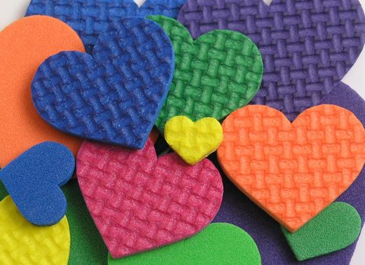 Craft/Ess goma eva Corazones ¡¡ÚLTIMAS EXISTENCIAS!!