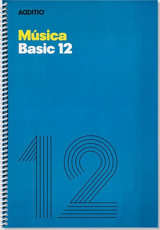 Quadern de Música Basic 12 Pentagrames ADDITIO