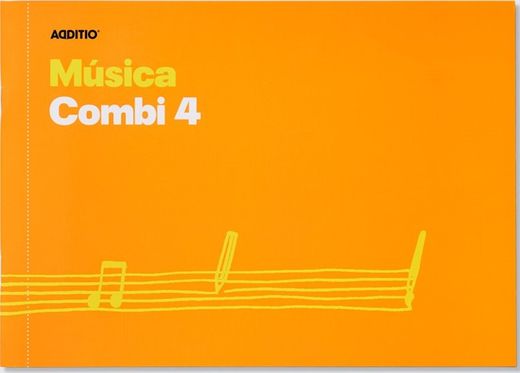 Cuaderno de Música Combi 4 Pentagramas ADDITIO