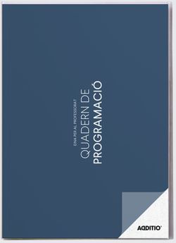 Cuaderno de Programación ADDITIO (CATALÁN)