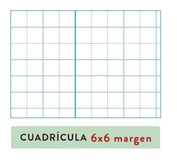 Quadern espiral 100 fulls Fº quadrícula 6 x 6 amb marge