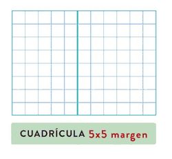 Quadern espiral 50 fulls Fº quadrícula 5 x 5 amb marge