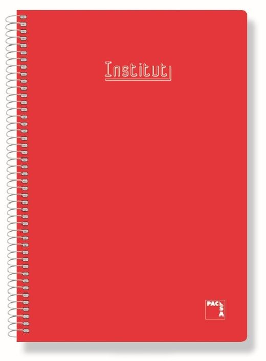 Cuaderno espiral 80 h. Fº 4x4, Roja