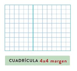 Quadern espiral 80 fulls Fº 4 x 4