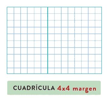 Quadern espiral 80 fulls Fº 4 x 4