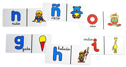 Dominó Alfabeto castellano