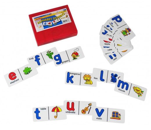 Dominó del alfabeto en Inglés