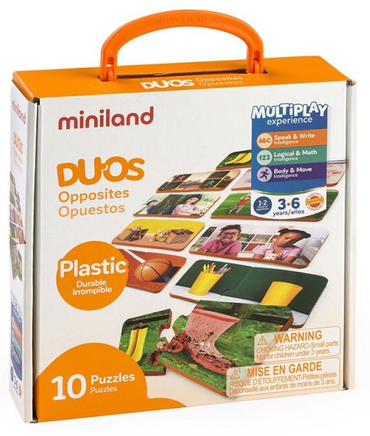 Puzzle educativo Dúos: Los opuestos