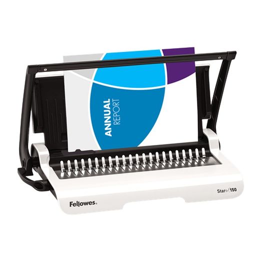 Encuaderanadora de canutillo de plástico Fellowes Star+ 150
