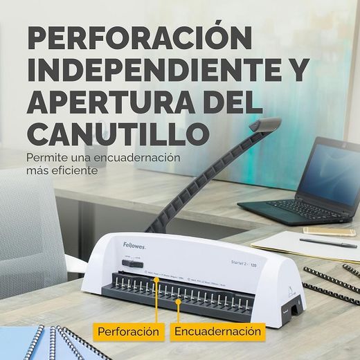 Encuadernadora FELLOWES canutillo Starlet 2+
