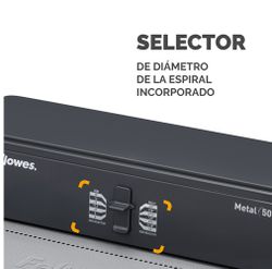 Encuadernadora FELLOWES espiral metálico Metal 50R