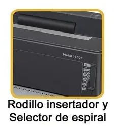 Enquadernadora FELLOWES espiral metàl·lic Metall 100 R