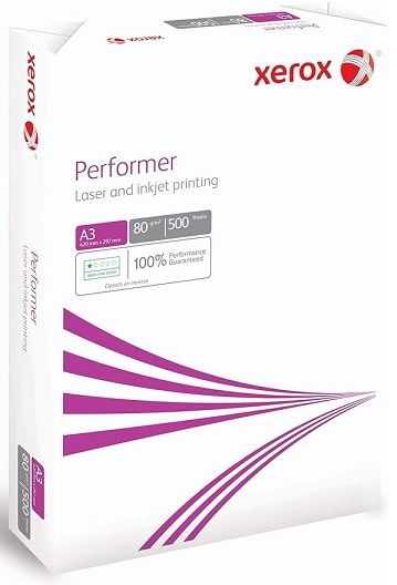 Papel A3 XEROX PERFORMER 80 gr. 500 h.