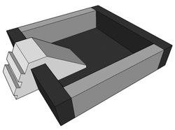 Escala per a piscina de boles