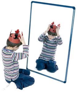 Mirall de seguretat: Alumini blau 110 x 65 cm