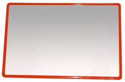 Mirall de seguretat: Alumini vermell 120 x 50 cm