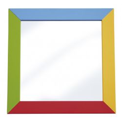 Mirall de seguretat: Fusta blava 120 x 50 cm