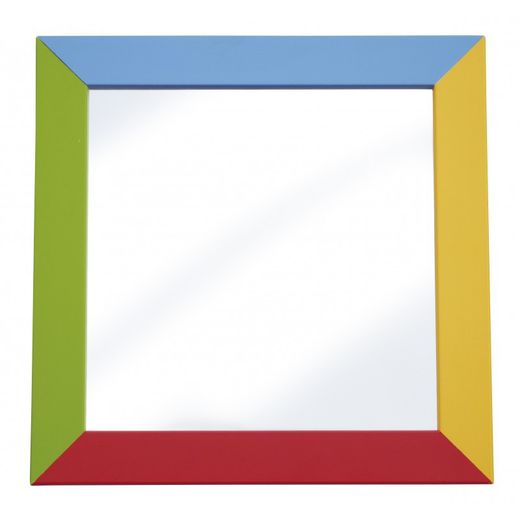 Espejo de seguridad: Madera verde 100 x 65 cm
