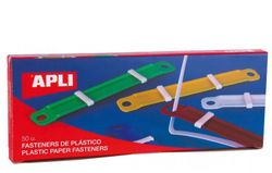 Fásteners plástico colores surtidos, 50 und.