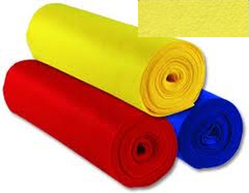 Fieltro rollo 45 cm x 5 m Amarillo