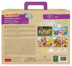 Find the birds. Aprendre a comptar