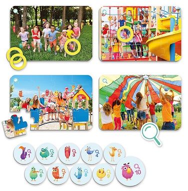 Find the birds. Aprendre a comptar