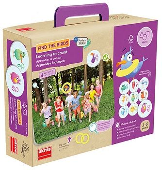 Find the birds. Aprendre a comptar