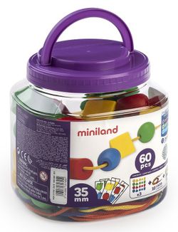 Formes ensartables trenades 35 mm. 60 unt.