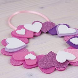 Formes goma eva adhesives cors estampats 40 unt.