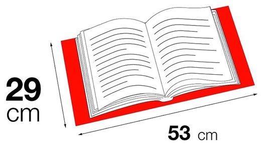 Folre de llibres amb solapa ajustable PVC 300 mm. 100 unt
