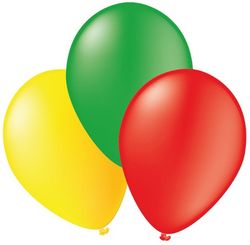 Globus mitjans colors 100 unt.