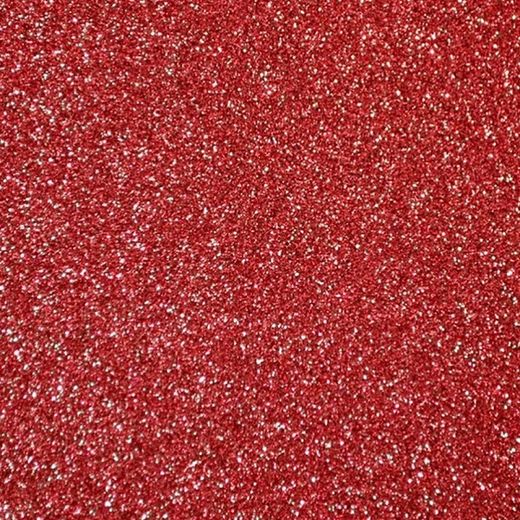 Goma Eva purpurina 400 mm x 600 mm rojo