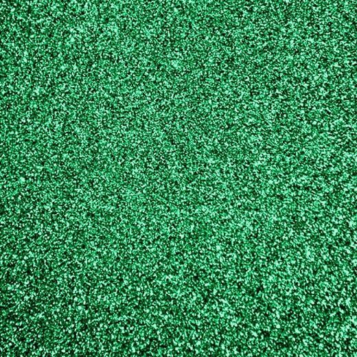 Goma Eva purpurina 400 mm x 600 mm verde fuerte