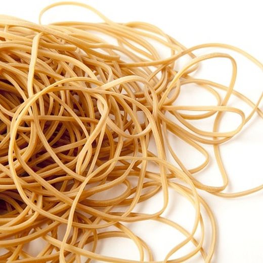 Gomas elásticas 100 x 2 mm en bolsa 100 g