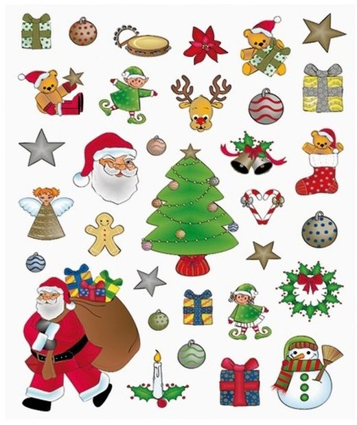 Gomets temáticos Navidad 3 hojas