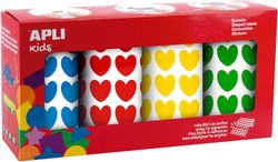 Gomets rollo corazones pack 4 und.