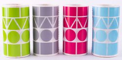 Gomets rollo geométricos surtidos XL pack 4 und.