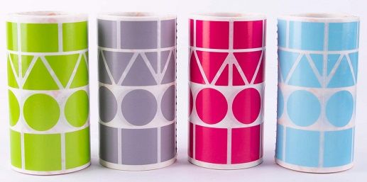 Gomets rollo geométricos surtidos XL pack 4 und.