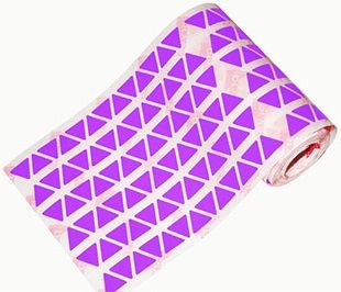 Gomets rollo triangulares 15 mm lila