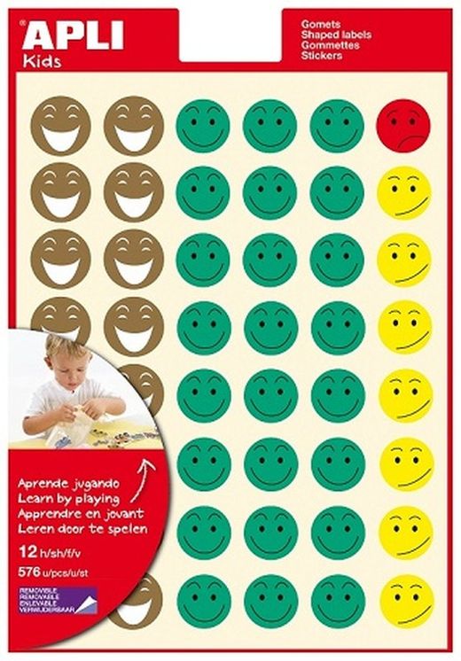 Gomets Cara Feliz 12 hojas