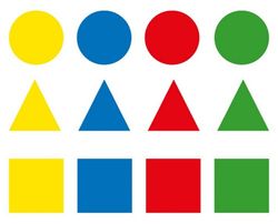 Bossa gomets geomètrics grans permanents, 12 fulles
