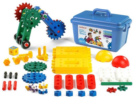 Juego construcción Junior Engineer Gears, 62 piezas