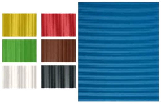 Láminas goma eva FIXO KIDS corrugada 40 x 60 cm 2,5 mm 7 colores surtidos