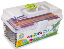 Lápices colores CARIOCA TITA SCHOOL BOX, 120 u