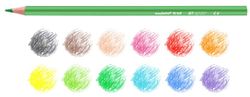 Llapis colors CARIOCA TITA triangular, 12 colors