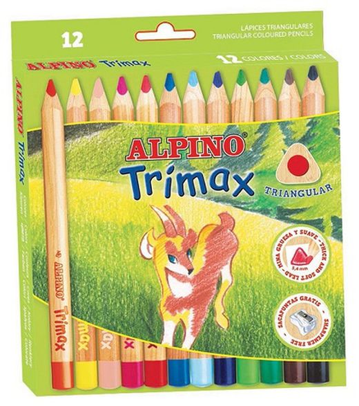 Llapis color ALPINO TRIMAX 12 unt
