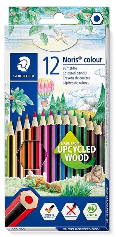 Lápiz color NORIS CLUB 12 colores madera